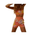 thumbnail image 2 of Liacowi Women Sleeveless Bodycon Knitted 2pcs Outfits Halter Neck Tie Dye Top+ Short Pants Sets Summer Streetwear, 2 of 7