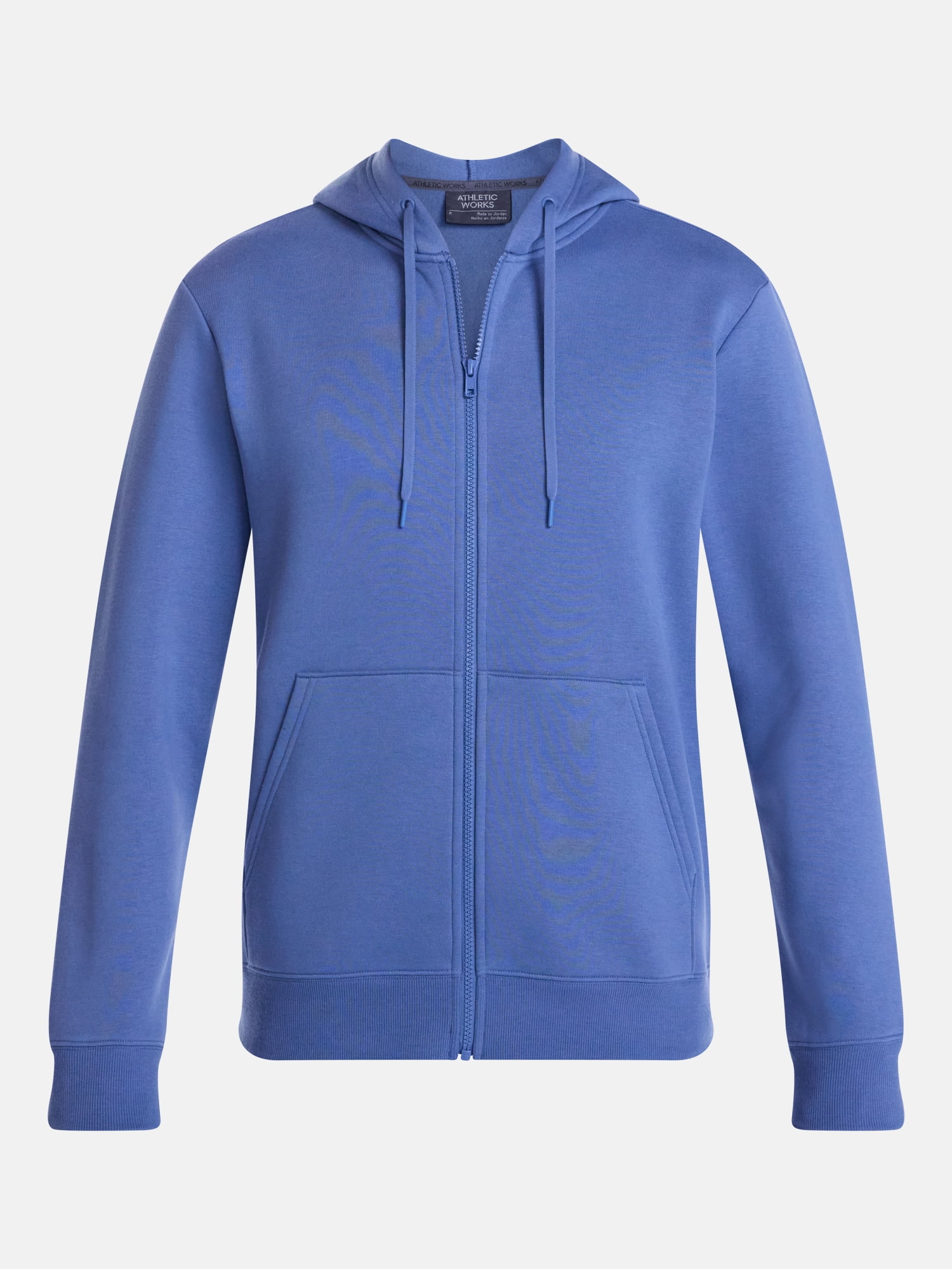 Athletic Works Men's and Big Men's Zip Up Fleece Hoodie Sweatshirt, Sizes XS-4XLT