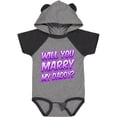thumbnail image 3 of Inktastic Will You Marry My Daddy (purple) Boys or Girls Baby Bodysuit, 3 of 5