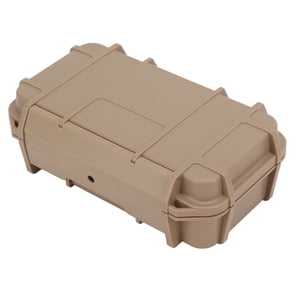ABS Boîte à outils de stockage en plastique, étanche à la pression imperméable cas d'outil dur résistant à porter double couche avec éponge pour extérieur double boîte imperméable, couleur de boue