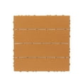 thumbnail image 3 of 27 Pack Interlocking Deck Tiles, 11.8"x11.8" Plastic Flooring Tiles for Indoor Outdoor, Patio Flooring Outdoor Waterproof for Restroom, Bathroom, Kitchen, Pool, Wet Area,Light Brown, 3 of 5