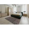 thumbnail image 5 of Ahgly Company Machine Washable Indoor Square Abstract Rosy Pink Area Rugs, 8' Square, 5 of 7