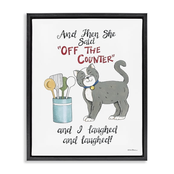 Stupell Industries Eclectic Black Floating Frame Canvas Art, 17 x 21, by Deb Strain