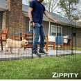 thumbnail image 2 of in H ( Fence Panels + Gate) No Dig Easy Install Zippity Metal Fence Decorative Fence for Garden Fencing For Dogs Temporary Fence Garden Fence Animal Barrier WF, 2 of 8