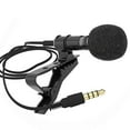 thumbnail image 2 of Mobile Phone Lavalier Microphone 3.5mm Plug 360 Degree Pickup Noise Reduction Conference Lavalier Microphone for Phones Tablets Laptops, 2 of 9