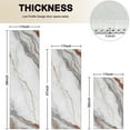 thumbnail image 4 of White Marble Copper Line Pattern Kitchen Rugs Sets Of 3,Kitchen Runner Rugs Non Skid Washable,Decorative Kitchen Floor Mats for Kitchen,Sink,Laundry,17"x30"+ 17"x47" + 17"x59", 4 of 6