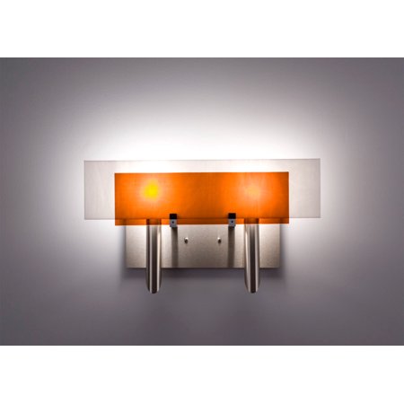 

Wall Sconces 2 Light Fixtures With Stainless Steel Finish Candelabra Bulb 19 120 Watts