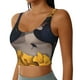 thumbnail image 2 of Balery Elegant Lady With Hat Sujetadores deportivos con espalda cruzada para mujer, acolchados, sin costuras, de alto impacto, ideales para yoga, gimnasio, entrenamiento y fitness.-XX-Large, 2 of 8