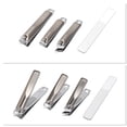thumbnail image 5 of Unique Bargains Beautiful Box Slant Nail Clipper Kit Gradient 1 Set Silver Tone 4, 5 of 6