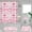 Pink Bowknot, variant on 4PCS Pink Bow Shower Curtain Sets With Rugs, Preppy Shower Curtain, Waterproof Fabric White Shower Curtain Checkered Coquette Princess Cute Coquette Bowknot Aesthetic Teen Girls Bathroom Decor