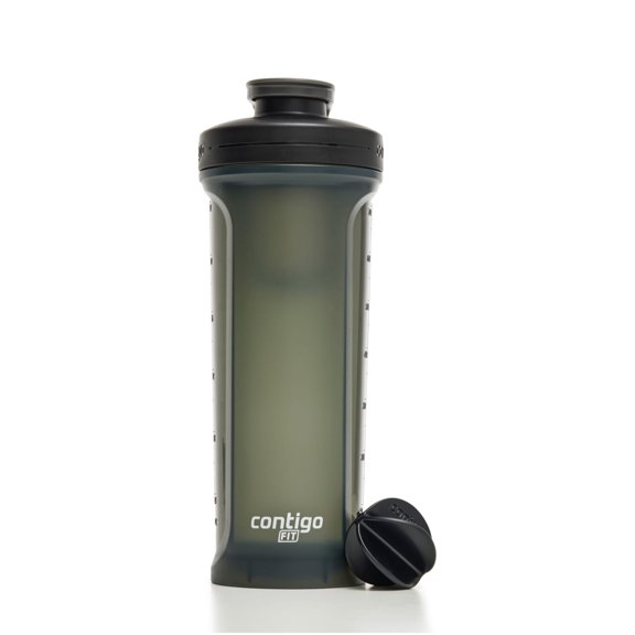 Contigo Fit Shake & Go 2.0 Shaker Bottle, Sake, 28 fl oz., Black