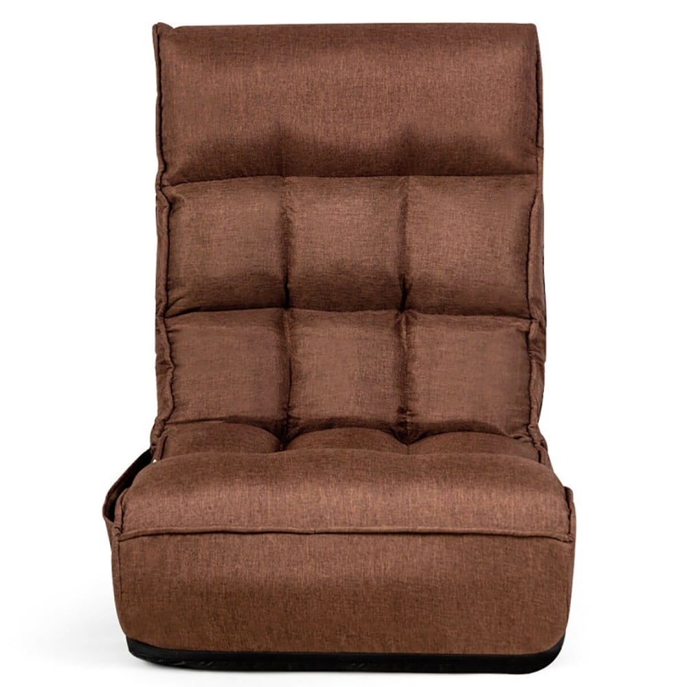 Finihen Floor Lazy Chair, Folding Lazy Sofa, 4-Position Adjustable Floor Chair, for Living Room, Bedroom, Dorm, Coffee Finihen Floor Lazy Chair, Folding Lazy Sofa, 4-Position Adjustable Floor Chair, for Living Room, Bedroom, Dorm, Coffee