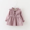 thumbnail image 4 of KAUOD Kids Girls Confetti Birthday Dress Korean Version Of Fashion V Shaped Wooden Ear Edge Girls Dress Foreign Trade, 4 of 9