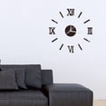 thumbnail image 5 of OUNONA Clock for Living Room Timekeeping Modern Black Frameless Wall Clock 1Set, 5 of 5