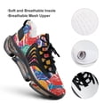 thumbnail image 4 of Candy Pattern Rainbow Lollipop Walking Shoes for Men Woman Lightweight Tennis Fashion Elastic Sports Shoes Cushion Basketball Shoes, 4 of 7