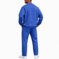 thumbnail image 4 of Men's 2 Piece Loose Fit Crewneck Tracksuit Set, Long Sleeve Pullover Sweatshirt & Drawstring Sweatpants with Side Pockets, Workout Running Activewear Outfit, 4 of 6