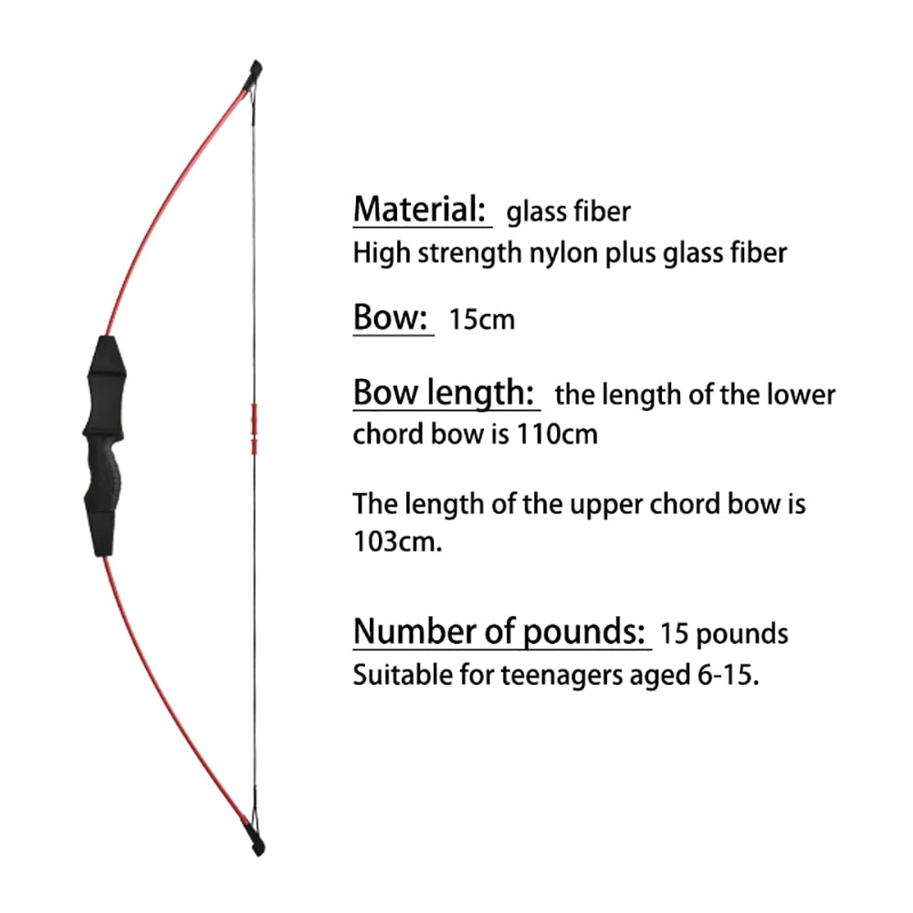 Runzkzy Youth's Direct Pull Training Bow and Arrow Outdoor Archery Competition Equipment Competitive Sports Bow and Arrow