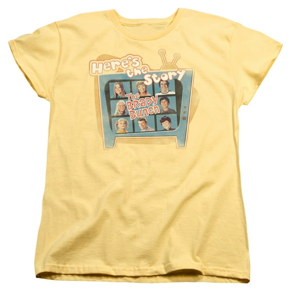 Brady Bunch - Heres The Story - Women's Short Sleeve Shirt - X-Large