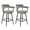 Gray Linen, variant on Zesthouse 26.7" Swivel Counter Stools Set of 2, Linen Upholstered Bar Stools with Back and Metal Legs, Modern Counter Height Chairs for Kitchen Island, Beige