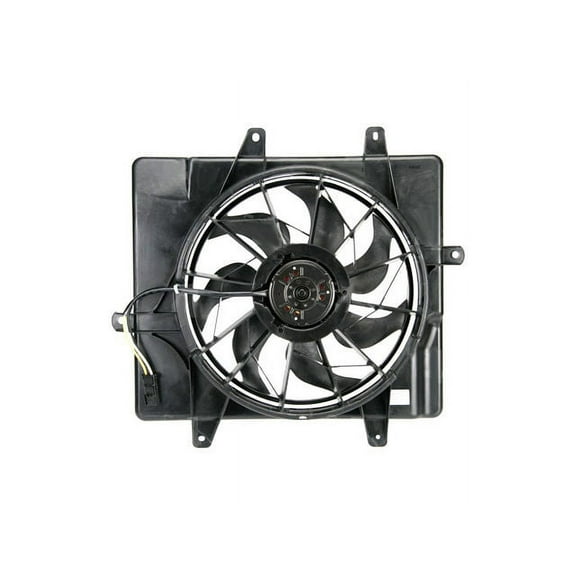 Auxiliary Fan Assembly - Compatible with 2001 - 2005 Chrysler PT Cruiser 2.4L 4-Cylinder Naturally Aspirated 2002 2003 2004