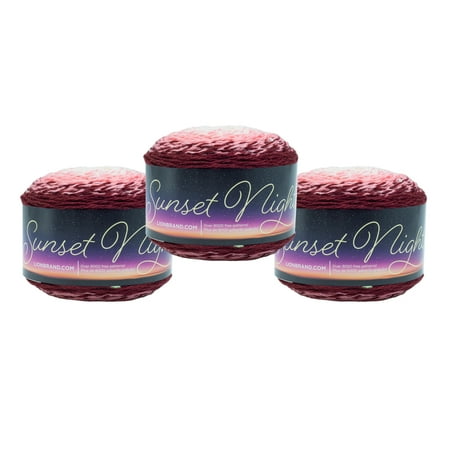 UPC: 0842093128458 | Lion Brand Yarn Sunset Nights Ayers Rock Sequin Shawl Medium Acrylic  Polyester Multi-Color Yarn 3 Pack