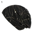 thumbnail image 6 of ruhuadgb Fashion Lace Glitter Women Baggy Beanie Hat Soft Thin Breathable Casual Cap, 6 of 8