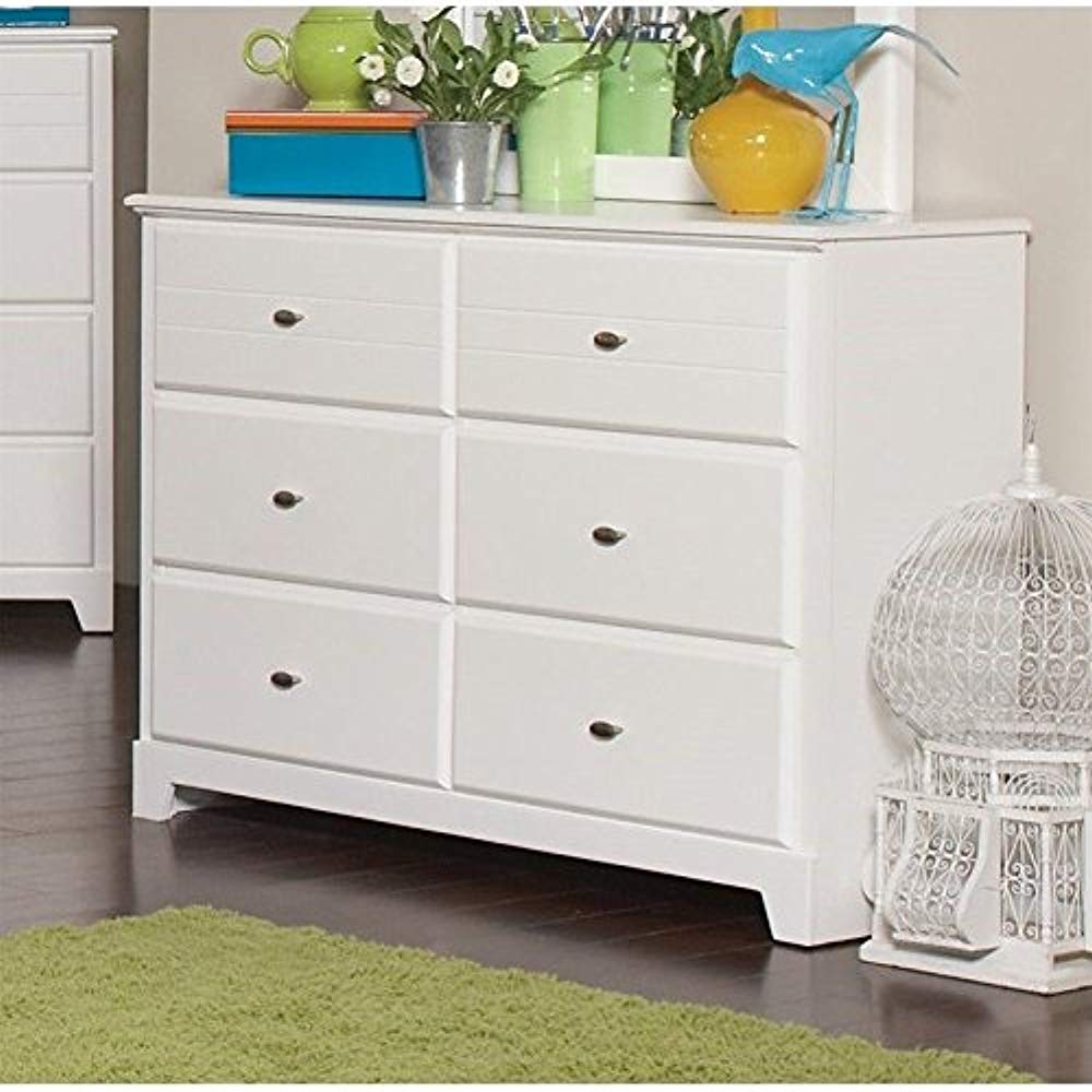 Coaster Company Ashton 6Drawer Dresser White