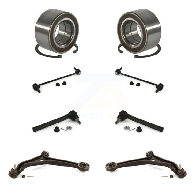 Transit Auto Front Wheel Bearing Suspension Lower Control Arm with Ball Joint Outer Tie Rod End Sway Bar Stabilizer Link Kit (8Pc) for Car Honda Odyssey - Left Right Side (Driver Passenger) K77-101972