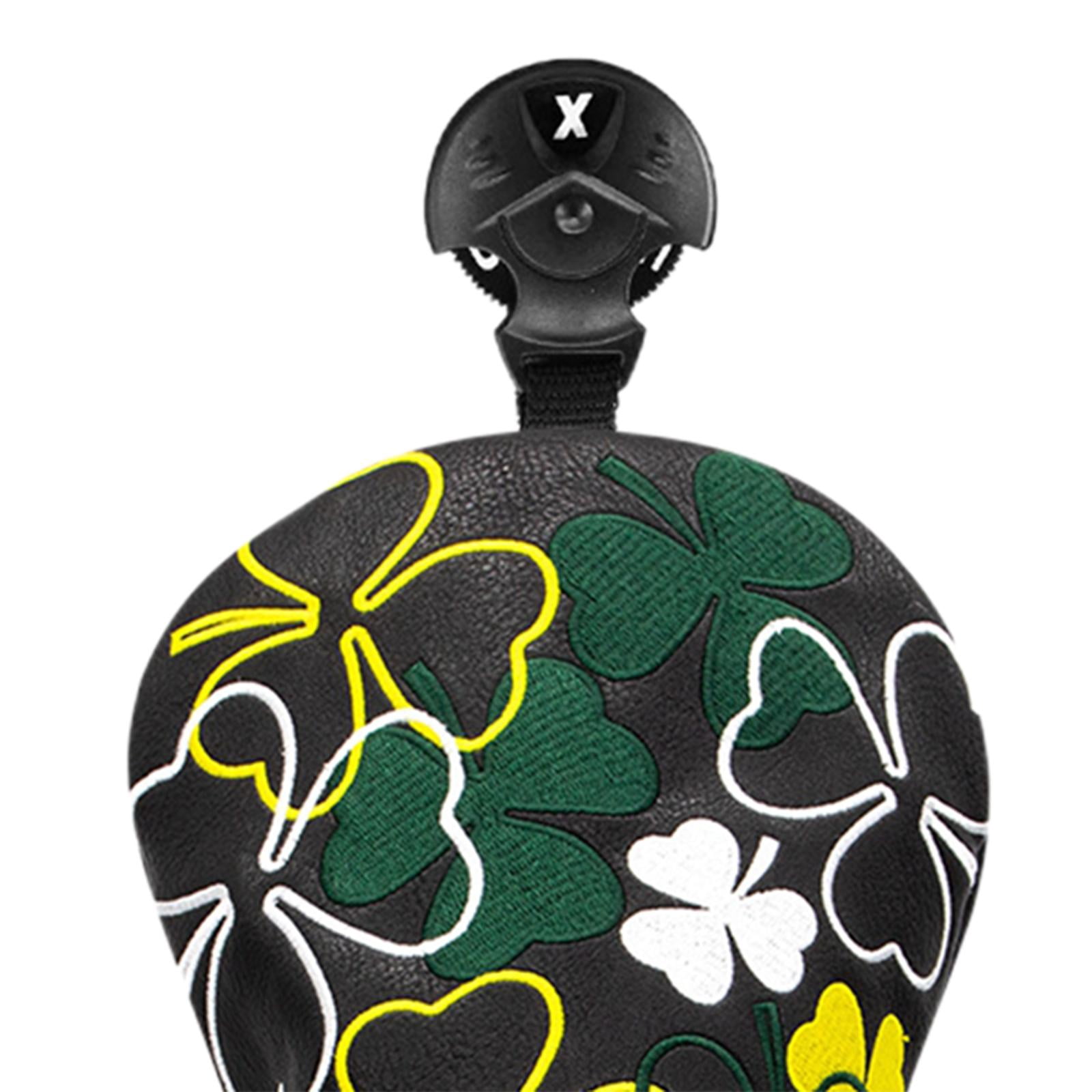 DimyFew Golf Club Head Cover Embroidered Patterned Water Resistant with Tags Hybrid Head FW