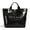 Black, variant on WANDF Work Tote Bag for Women,Coach Handbags Tote,PVC Plastic Water-Repellent Tote Bags for Shopping,Travel,Beach,Reusable Grocery Bags,Eco-Friendly Gift for Mom,Sister,Bestie(Green)