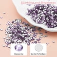 thumbnail image 5 of Uxcell SS8 Round Flatback Rhinestones 2.3-2.5mm Crystal Glass Gems Diamonds for DIY Crafts Clothes Shoes Nail Art Decoration, Violet 2880Pcs, 5 of 7