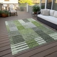 thumbnail image 6 of Addison Rugs Chantille Indoor/Outdoor Transitional Striped Green Washable Rectangle Rug, 9' x 12', 6 of 6