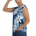 thumbnail image 3 of Daiia Flower Printed Men's Tank Tops,Casual Soft Sleeveless Gym Muscle Shirts Bodybuilding Tee-Small, 3 of 8