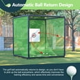 thumbnail image 6 of Miniyam 10 x 10 x 10 ft Golf Practice Net Cage – Heavy-Duty Metal Frame Hitting Net Kit, for Backyard, Indoor Training & Golf Simulator Setup, 6 of 11