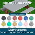 thumbnail image 3 of Sorfey Rectangle Picnic Table Cover Fitted Table Cloth with Bench Cover, 30" x 72" Burgundy, 3 of 7