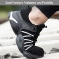thumbnail image 5 of Steel Toe Cap Work Trainers Men Safety Trainers Non-Slip Puncture Proof Shoes Lightweight Breathable 5-11.5, 5 of 6