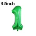 thumbnail image 4 of 1 Set Helium Foil Globos Football Balloons Birthday Party Decorations Kids Boy 32Inch Green Number Ball Soccer Sports Supplies, 4 of 5