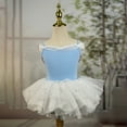 thumbnail image 2 of Moocorvic Girls Ballet Dance Dress Skirt Girls Gymnastics Leotards Backless Dress Outfit Costume 15-16 Years,Light Blue, 2 of 7