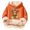 Orange, variant on Kids Highland Cow Sweatshirt- Soft Lined Christmas Sweatshirts with Highland Cow Print, Cozy Warm Kids Jacket Top for Winter Outdoor Play and Holiday Activities