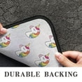 thumbnail image 6 of Mini Unicorn Head Pattern Door Rugs,Washable Non Slip Door Mats Indoor,Decorative Door Mats,Entry Mat Indoor for Entrance,Bedroom,Kitchen,Bathroom,30"x17", 6 of 6