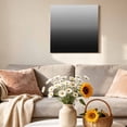 thumbnail image 6 of Canvas Wall Art Gray Black Canvas Art Print Gradient Pictures Wall Decor for Living Room Bedroom Artwork Decorations Stretched Framed Ready to Hang 16"x16", 6 of 9