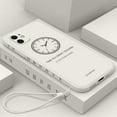 thumbnail image 1 of Pour Apple iphone Étui en Silicone Liquide Souple Protection Arrière, Blanc Cassé, iphone 12, 1 of 4
