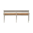 thumbnail image 3 of Liberty Furniture Industies, INC Farmhouse Reimagined Bench (RTA) in Antique White w/ Chestnut Top, 3 of 7