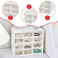 thumbnail image 3 of Tnarru Drawer Organizer 12 Compartments Craft Storage Box Desktop Drawer Box Desk Organizer for Home Gadgets Bedroom Cosmetic Makeup, 3 of 4
