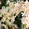 thumbnail image 4 of Efavormart 4 Pack 41" Tall Blush Silk Hanging Hydrangea Stems Artificial Flowers For Wedding Floral Arrangements, 4 of 11