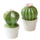 thumbnail image 4 of Estatuilla de Cactus de Cerámica, Decoración Del Hogar, Decoración de para Entrada, Sala de Estar, Habitación de Niños, Comedor, Dormitorio segundo Macarena Figuras de decoración de escritorio de cactus, 4 of 8