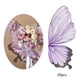 thumbnail image 5 of 20 piezas de papel de regalo de flores, suministros de floristería, envoltura divertida de moda con alas de mariposa violeta negro, 5 of 8