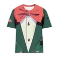 thumbnail image 4 of Puntoco Liquidación de camisetas cortas para mujer, nueva camiseta estampada informal de moda para mujer, camiseta de manga corta con cuello redondo, 4 of 4