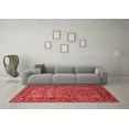 thumbnail image 3 of Ahgly Company Indoor Round Oriental Red Industrial Area Rugs, 8' Round, 3 of 4
