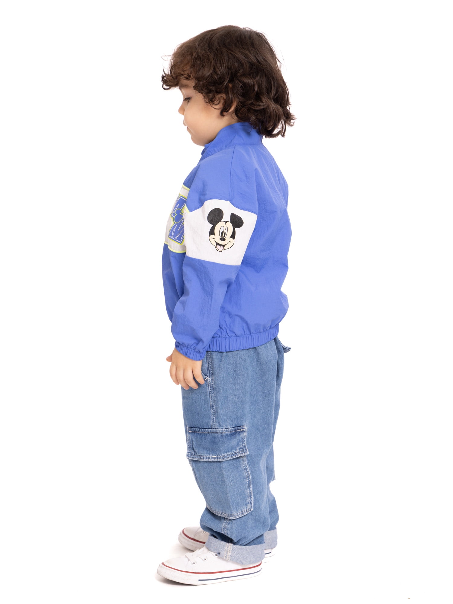 Mickey Mouse Toddler Full Zip Jacket with Long Sleeves, Sizes 12M-5T